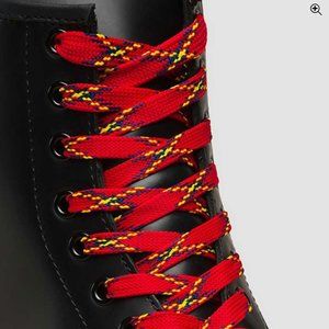 Dr Martens Red Plaid Boot Laces 8-10 Eyelets 140cm